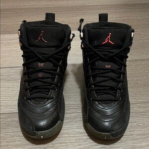 Jordan 12 Retro Black and Bright Crimson